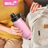 Kids Water Bottle with Spout Lid - 12 oz Small Insulated Sports Flask for School, Reusable Stainless Steel Leak Proof