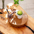 Counter Teak Handmade Display Riser for Bathroom Decor, Round Pedestal Stand for Shelf, Home Centerpiece Decor
