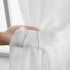 HLC.ME White Sheer Voile Window Curtain Panels, Set of 2, 54 x 45 inches for Small Windows