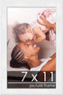 Poster Palooza 7x11 White Solid Pine Wood Picture Frame with UV Acrylic & Hanging Hardware