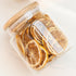 Glass Jar with Lid - 17.6 FL oz Airtight Glass Storage Jar for Kitchen Counter, Decorative Jar for Food