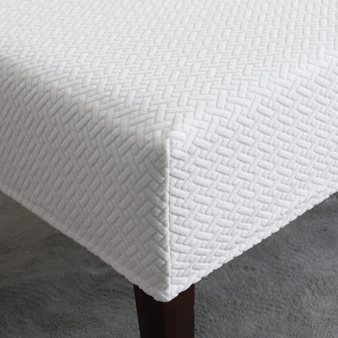 FORCHEER Dining Bench Cover Waterproof Stretch Jacquard Bench Slipcover for Living Room Washable Ottman Cover Bench