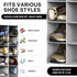 20 Closet, Simple Houseware Section Shelves Hanging Shoes Organizer Holder for Gray
