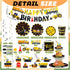 258 Set Pcs Construction Birthday Party Supplies Decoration Include Disposable Paper Plate Napkin Teacup Saucer Cupcake