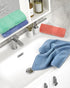 Cleanbear Face-Cloth Washcloths Set, 100% Cotton, High Absorbent, 6-Pack in 6 Colors, Size 13 x 13