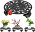 GARGENTOL Rolling Plant Stand with Wheels, 1 Pack Heavy Duty Metal Plant Caddy