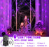 PEIDUO 82 FT 200 LED Purple String Lights Halloween Decorations Outdoor, Motion Sensor Controller with Spooky Music