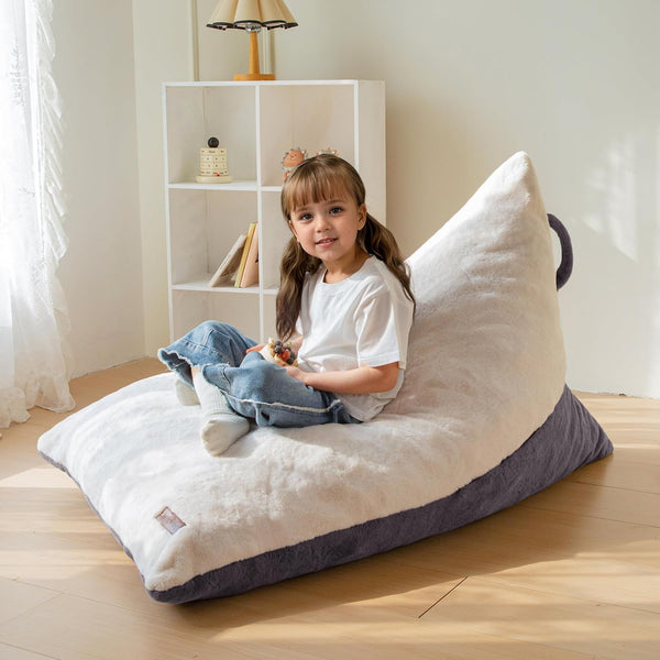 MAXYOYO Kids Bean Bag Chair, Stuffed Bean Bag with Handle for Boys