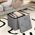 ZEUKMXOO Storage,35 Inches Grey15Wx15Dx15H Storage Ottoman Footrest Stool Small Ottoman with Foldable Ottomans Foot