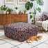 YISUN Ottoman Cover Square, Stretch Printed Ottoman Slipcover Square, Thick Storage Ottoman Covers Washable Footrest
