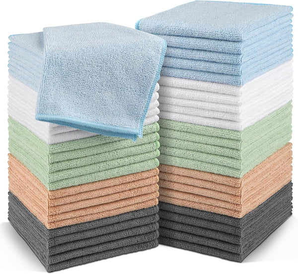 Orighty Washcloths Bulk Towels Set 50 Pack, Highly Absorbent and Soft Feel
