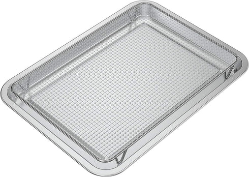 only fire Stainless Steel Baking Sheet with Rack, Roasting Pans for Smokers and Pellet Grills, Great Kitchen Accessories