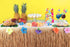 Luau Grass Table Skirt, Natural Hawaiian Table Skirt, Tropical Party Decorations, 9 Feet x 29.5 Inch