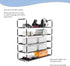 5-Tier Closet, 20 Lavish Home Shoe Storage Rack Shoe Organizer for Bathroom, Entryway Footwear Shelf Holds Pairs