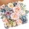 Serra Flora Artificial Flowers Combo Box Set, Faux Flowers Bulk Arrangements for DIY Wedding Bouquets