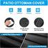 28.3 28.3 16.9 inch Patio Ottoman Cover Waterproof, x x Rectangular Outdoor Side Table Cover, Durable Outdoor Furniture