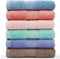 Cleanbear Face-Cloth Washcloths Set, 100% Cotton, High Absorbent, 6-Pack in 6 Colors, Size 13 x 13