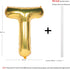 Letter Balloons 40 Inch Giant Jumbo Helium Foil Mylar - Party Decorations Gold T