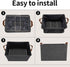 GRANNY SAYS Closet Storage Bins, Large Dark Gray Organizer Storage Baskets, 4-Pack for Bookshelf