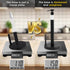 SunnyPoint Weighted Paper Towel Dispenser with Built-in Pump Bottle (Coating Black)