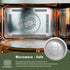 10" Sturdy Foil Pans + Snap-On Lids (5 Pack) | Heavy Duty Reusable Foil Tin for Baking Cooking