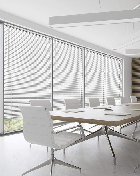 CHICOLOGY Mini Blinds for Windows, Horizontal Window Blinds, Gloss White, 24"W X 36"H, Blinds & Shades for Doors