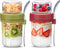 Danmu 2 Pack Overnight Oats Containers with Lids 16 oz,Dual-Layer Yogurt Parfait