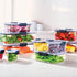 Rubbermaid Brilliance BPA Free Airtight Food Storage Containers with Lids, Set of 4 (4.7 Cup) for Meal Prep