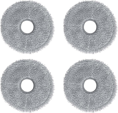 Replacement Parts Kit for Dreame X30/S30/S10 Robot Vacuum Cleaner, 4 Mop Cloths