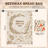 WGXY 2 Pack 17x13-Inch Use(2 pack 1 Reusable Beeswax Bread Bags for Sourdough & Homemade Bread, Cotton Storage Bags