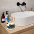 BestGiftEver Black Bear Toothbrush Holder - Rustic Cabin Bathroom Accessories and Decor - Bear-Themed Toothbrush Holder