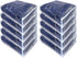 Set of 10 Clear Vinyl Zippered Blanket Storage Bags - 15x18x5 Inch