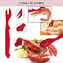 Reasmi Set 2 Cracker,2 Seafood,4 Forks,4 Shellers,2 Scissors,10 Candles,1 tool(25pcs) Crab Crackers and Tools with Crab