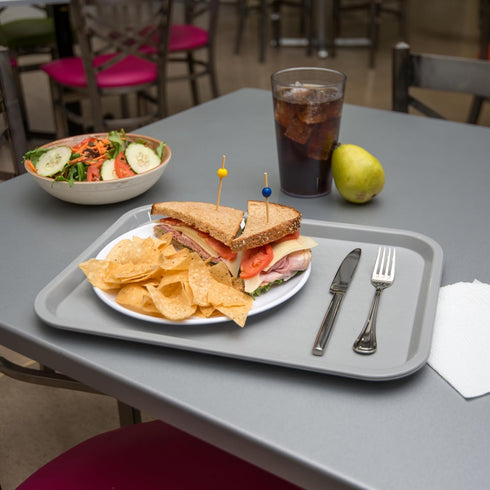 Carlisle FoodService Products CT121623 Café Standard Tray, 12" x 16", Gray