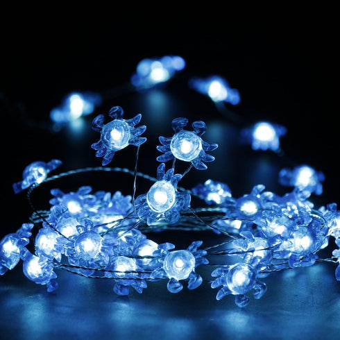 40 10 Impress Life Bay Marina Theme Ocean String Lights, LEDs Blue Crab ft Length Decorating Lights with Remote