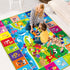 5X7 (78.7 59 INCH) FT Kids Rug for Playroom, Play Mat with ABC & Animals - Super Soft Non-Slip Crawling Rug for Baby
