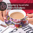 Set 6, 8 oz, Sets, BTaT- Tea Cups and Saucers, of Floral Design, Porcelain Tea Cup Dishwasher Safe