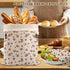 VAKEEN 3 Beeswax Bread Bags, Reusable Organic Linen Beeswax Bread Bag for Sourdough, Keep Fresh and Large Capacity
