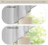 RYB HOME Semi Sheer Valance Curtains, 36 x 63 inches, 2 Panels, Dove Grey, Linen Texture Wave Fabric for Light