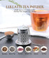 Tea Infusers for Loose Tea – 18/8 Stainless Steel Tea Strainer Set, Extra Fine Mesh Tea Steeper for Brew Tea, Spices &
