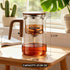 27.05 oz MACTANO Enchant Series Glass Magic Teapot with Magnetic Infuser, Modern Personal Tea Pot for Loose Leaf Tea