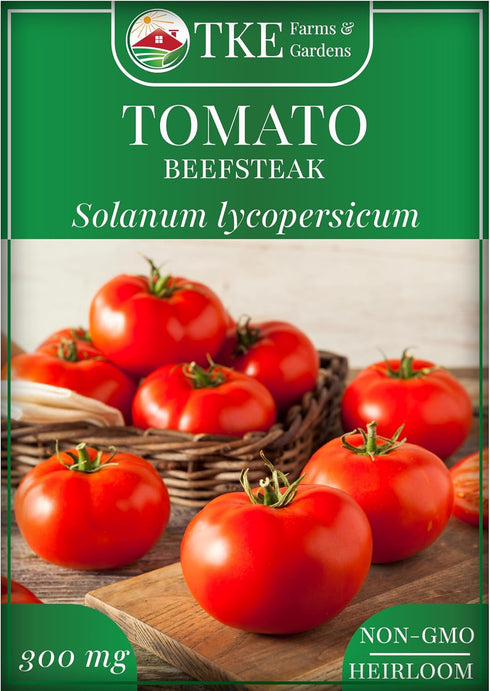 TKE Farms & Gardens - Beefsteak Tomato Seeds for Planting, 75+ Heirloom