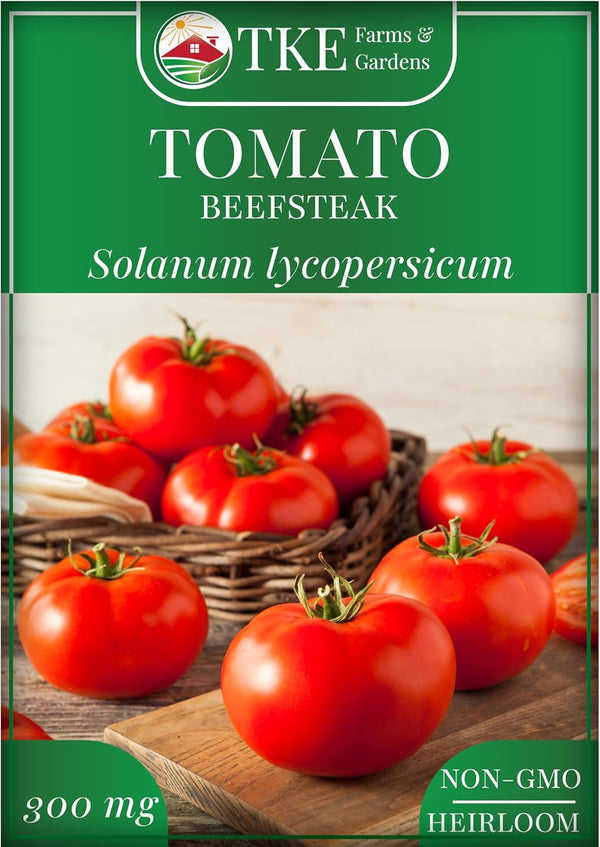 TKE Farms & Gardens - Beefsteak Tomato Seeds for Planting, 75+ Heirloom
