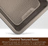 Goodcook Aluminized Steel, Diamond-Infused Non-Stick Coated Textured Bakeware, Loaf Pan, champagne pewter by GoodCook