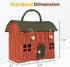 KOLWOVEN Rattan Storage Basket with Lid - Mouse in a Box - Small Doll House - Decorative Hand Woven Shelf Organizer