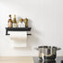 JOOM Hand Towel Holder for Bathroom -Paper Towel Holder Wall Mount - for Bathroom Black Paper Towel Holder with Shelf