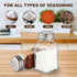 Set, 2 Salt and Pepper Shakers Salt Shaker Pcs,High Transparency Glass Stainless Steel Kitchen Tools Home Essential