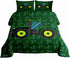 Erosebridal Boys Tractor Comforter Set Twin Size, Green Equipment Trucks Bedding Set,