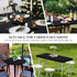 34 34 Inch Wolkemer Fitted Square Tablecloth Spandex Stretch Blue Cocktail Table Cover Elastic Edge Table Topper Cap