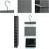 MAX Houser 10-Shelf Hanging Shoe Shelf Organizer, Pack of 2 for Closet Storage, Grey